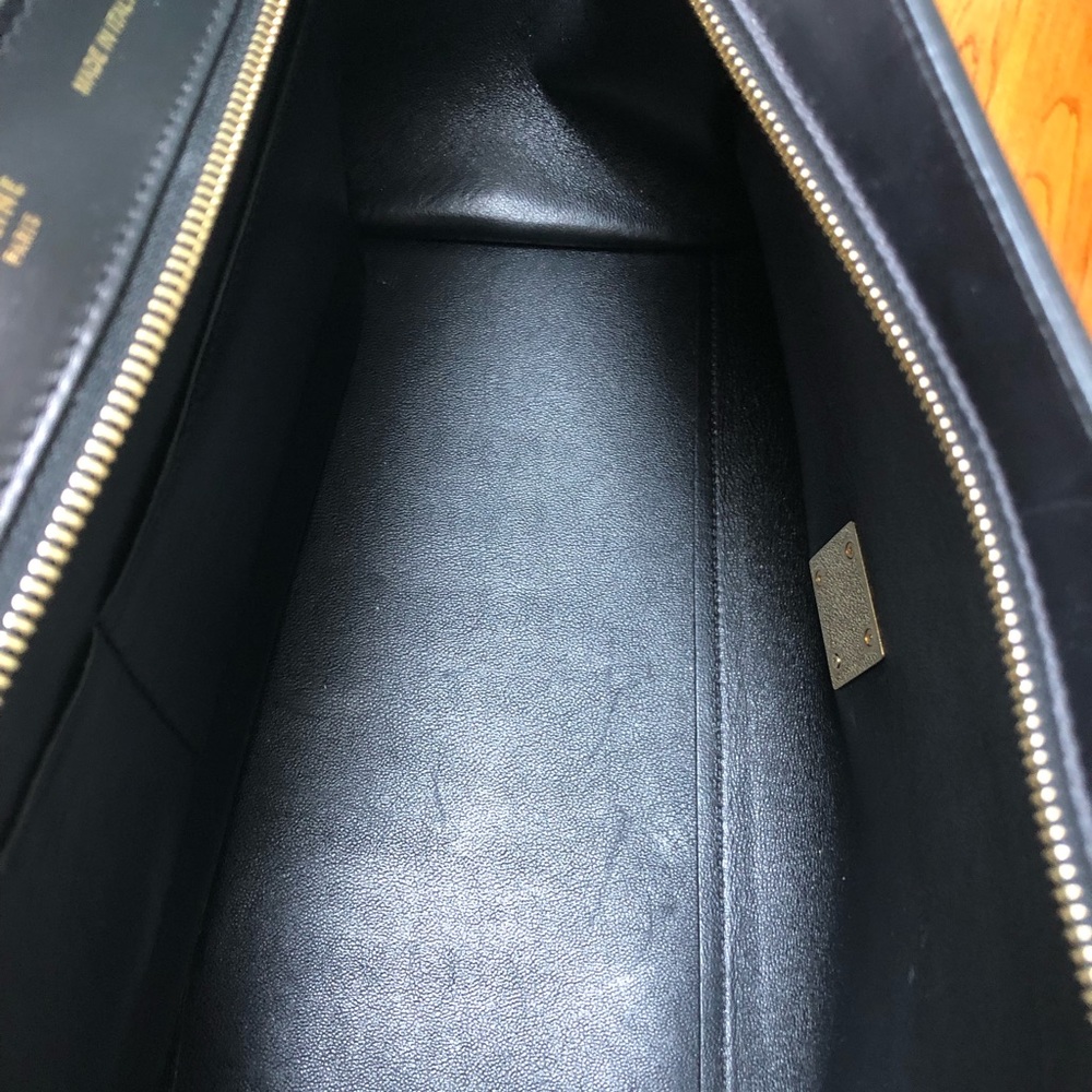 Authentic Celine Trapeze Black Python Leather Bag - image 5